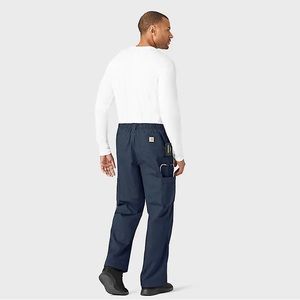 Carhartt Navy Rigstop Multi Cargo Utility Scrub Pants L